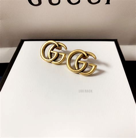 replica gucci gold stud|Gucci jewelry gg logo.